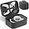 Headset And Controller Carrying Case Compatible with Both PS5/PS4/Switch Pro/XBOX One/Xbox Series X/S Controllers, Hard Protective Controller Travel Storage Bag with Mesh Pocket for Cable, Black