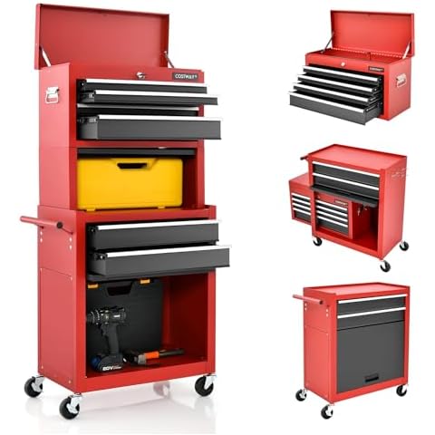 COSTWAY 2-in-1 Detachable Tool Chest Cover