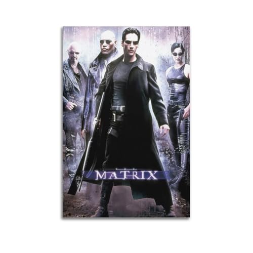 KIUYGPPJ Póster de la película The Matrix, póster decorativo de lienzo para pared e impresión artística moderna para decoración de dormitorio familiar, 20 x 30 cm