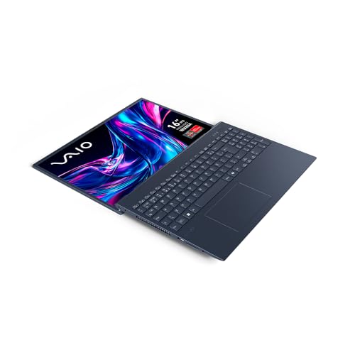 Notebook VAIO FE16 AMD Ryzen 5-5625U Linux 8GB 256GB SSD Wi-Fi 6 Tela 16" IPS WUXGA Antirreflexo - Cinza Grafite - VJFE69F11X-B0411H - Memória Expansível até 64GB