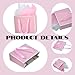 JUNESHE 4 Pack Small Gift Bags, 7.1” Pink and White Little Gift Wrap Bag with Handles & Tissue Paper for Party Favor Presents Birthday Wedding Jewelry Baby Shower