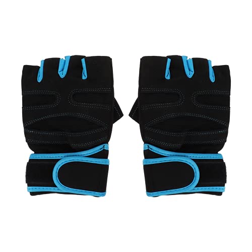 TOVINANNA 1Pair Sports Gloves for Men and Women Breathable Half Finger Gym Gloves for Weightlifting Cycling and Outdoor Activities Skid Design Comfortable Grip and Protection