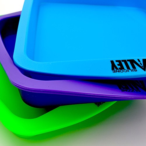 Wax Deep Dish Container Tray - Bulk Set Of 3 - Assorted Colors #TOP1