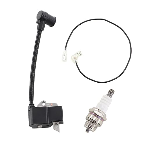 MCHNIC Bobine d'allumage avec Bougie d'allumage pour Stihl FS75 FS80 FS85 HS75 HS80 HS85 KM85 HT75 Débroussailleuse