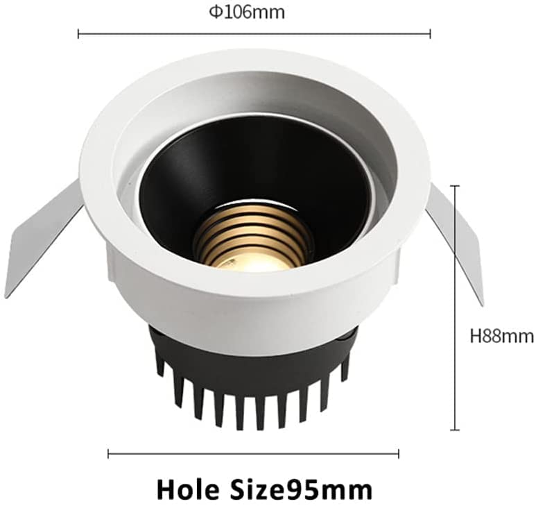 Kit de conversion spot LED encastrable 15W pour remplacer les plafonniers