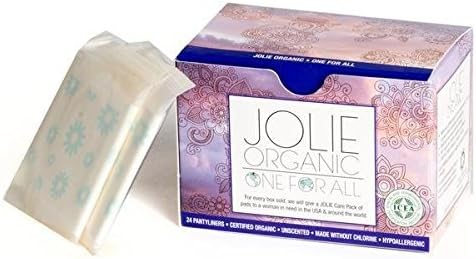 JOLIE ORGANIC Ultra Thin Panty Liners- 24 Count…