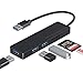 Produktbild USB HUB 3.0 Mehrfachstecker Multiport USB Verteiler mit 3 USB 3.0 Splitter Port,SD/TF Card Reader Kompatibel mit MacBook Mini,iMac,Huawei MateBook,Windows Laptops und Ultrabooks,PC
