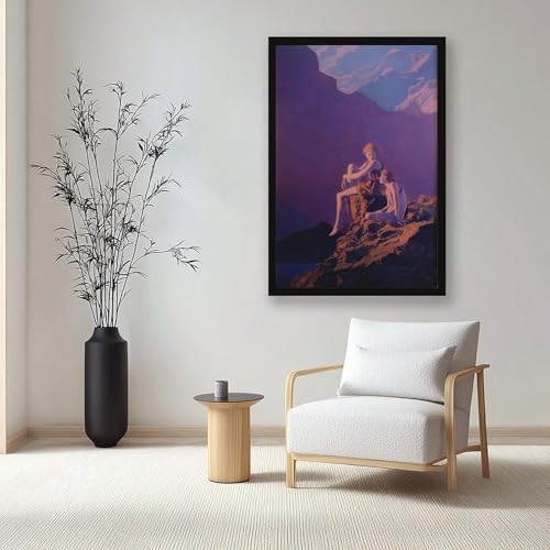 Impression sur toile d'art Contentment Maxfield Parrish décoration murale