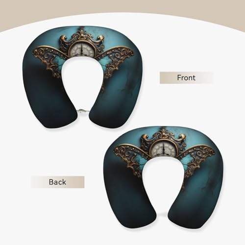 Almohada cuello de poliéster un tamaño negro miniatura 3