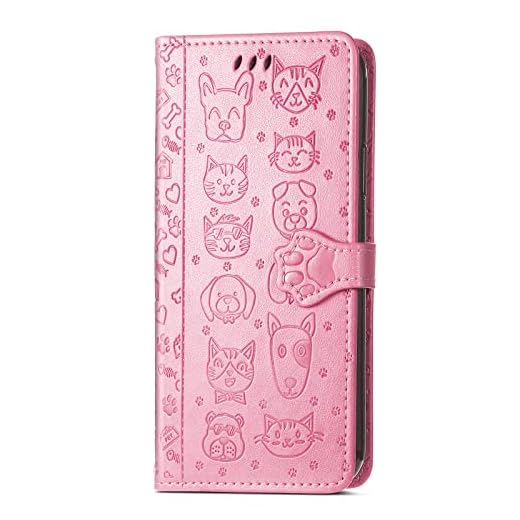 BaiFu Plånboksfodral för Samsung Galaxy S6 DEGE fodral, kreditkortsfack och flip-stativ, telefonfodral i läder kompatibel med Samsung Galaxy S6 DEGE, Cat01