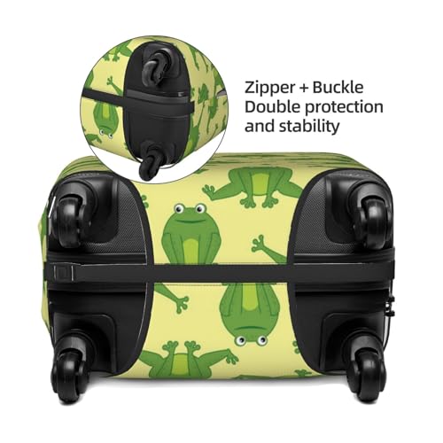 Funny Frogs Travel Luggage Covers - Elasticity Suitcase Covers Protector for Luggage 18-32 Inch3