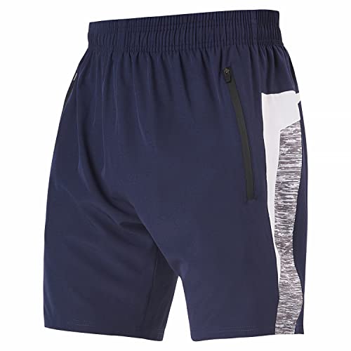 Ultra Performance 4 Pack Mens Athletic Running Shorts 7 Inch Inseam Nylon Gym Workout Shorts For Men #TOP1