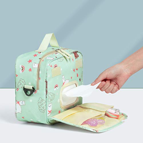 Toyvian Bolsa de Fraldas para BebÃª de Viagem Bolsa de Fralda de Tecido Oxford de Grande Capacidade