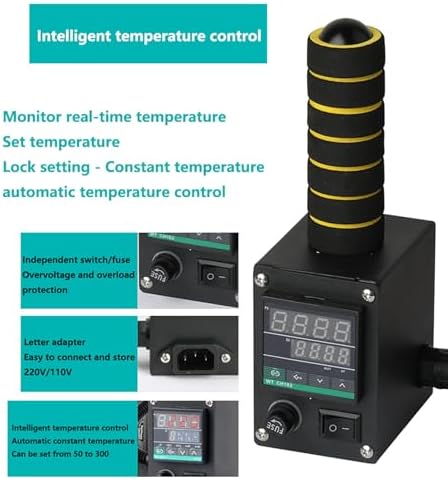 150W Hot Melt Glue Roller Dispenser - Adjustable Temp 50-300℃, 150ml Tank for Fabric, Leather Bonding & Packaging, Industrial Glue Applicator for Efficient Adhesive Solutions