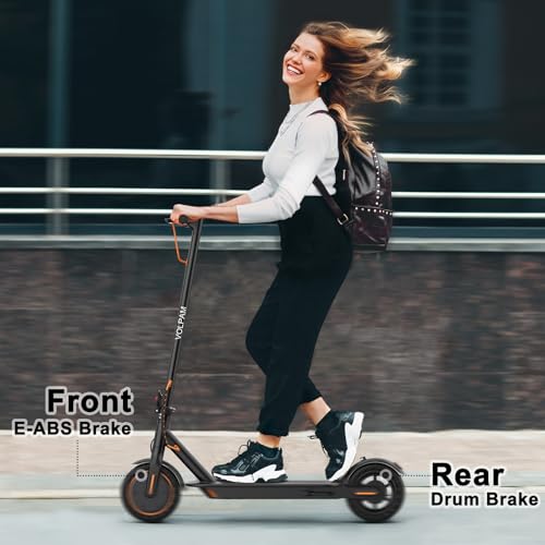 Image of VOLPAM Electric Scooter, 350W /500W /800W /1000W /250W Powerful Motor & 19 /22 / 9 MPH Top Speed, 16-28-10 Miles Long Range, Folding E Scooter Choice
