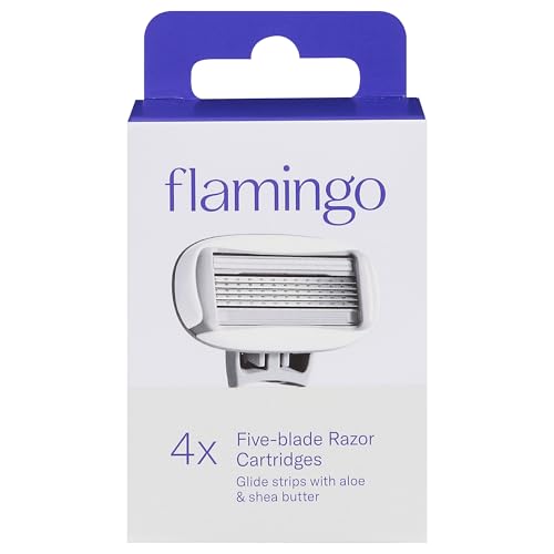 Flamingo, Five-Blade Cartridges, 4 Count