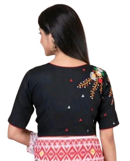 Ridwan Fashion Pure Cotton Woman Blouse with Embroidery Design|Traditional, Comfortable, Lightweight|SL_344-picture-19