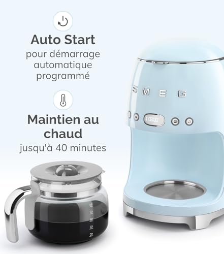 Smeg, Machine à Café Filtre DCF02BLEU, Fonction...