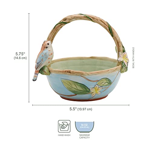 Fitz-and-Floyd-Toulouse-Basket-Bowl-55-Inch-Multicolor Fitz and Floyd Toulouse Basket Bowl 55 Inch Multicolor