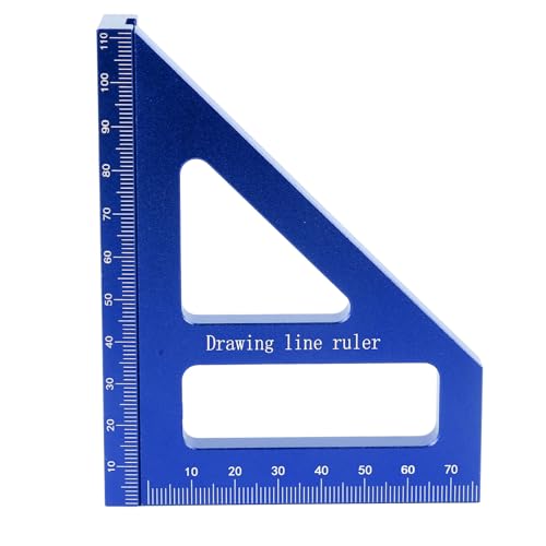 Regla de Ángulo 3D de Aleación de Aluminio Azul miniatura 1