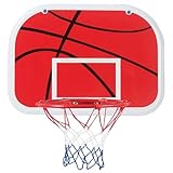 Verstellbarer Basketballkorb, wandmontierbares Basketball-Set, mit stabiler, gewichteter Basis, für drinnen und draußen, Kinder und Erwachsene (34 cm)
