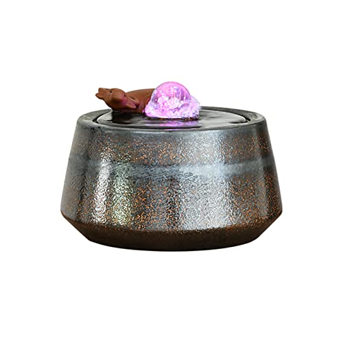Fontaine d'eau de table relaxation intérieure avec cascade apaisante