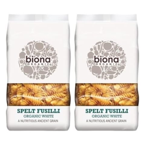 Biona Organic Spelt Fusilli White 500g - Pack of 2 Cover