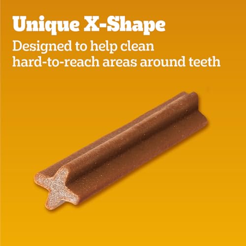 Image of Pedigree Dentastix Dog Dental Treats, Large Breed Dog Treats, Beef Flavor, 1.67 lb. Bag (32 Treats Total)