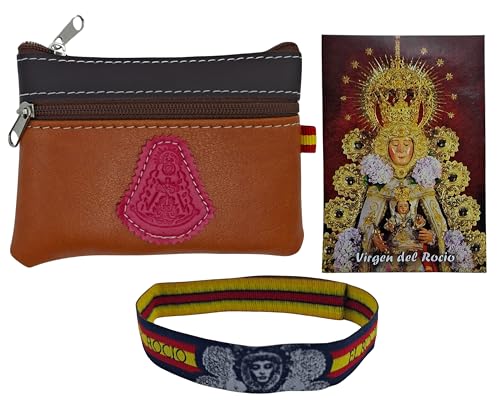 Pack Completo de la Virgen del Rocío – Monedero Rociero Artesanal con Sello...