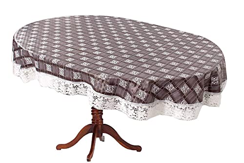 Grey Flower Design Printed Center & Dining Table Cover White Lace – Oval Size (Exact Size) 40×60 inch Grey Flower Design Printed Center & Dining Table Cover White Lace – Oval Size (Exact Size) 40×60 inch