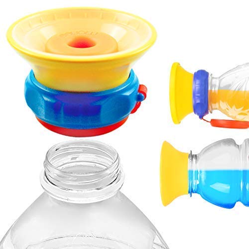 MONEE 360 Sippy Cup Cap | Turn Store Bottles Into 360 Cups for Toddlers | Spill-Proof Sippy Cups for Kids | Drink From Any Angle With No Mess | 360 Cup | BPA-Free | Convenient & Portable