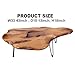 BTEOBFY Handcrafted Edge Coffee Table | Natural Wood with Unique Organic Shape | Metal Hairpin Legs for Living Room, Side Table & Boho Decor