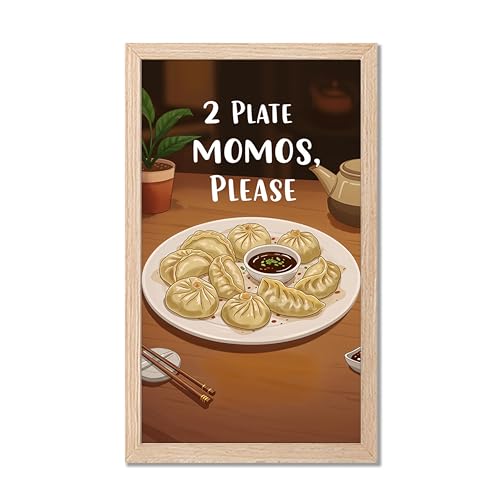 Image of NoWorries Wall art framed painting food posters for cafe decor (Synthetic wood frame) inch300 GSM premium art HD prints inch Wall painting for Home & Kitchen Decor (Pattern illustration)( Set of 1, Framed Painting) (NATURAL, ART-4, 10X19INCHES)