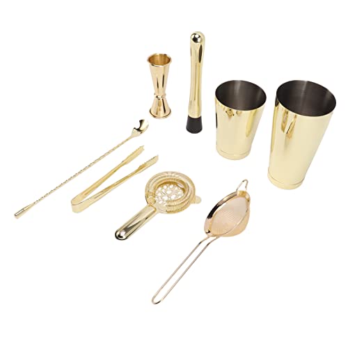 Kit de barman profesional de acero inoxidable de 9 piezas con control térmico 8