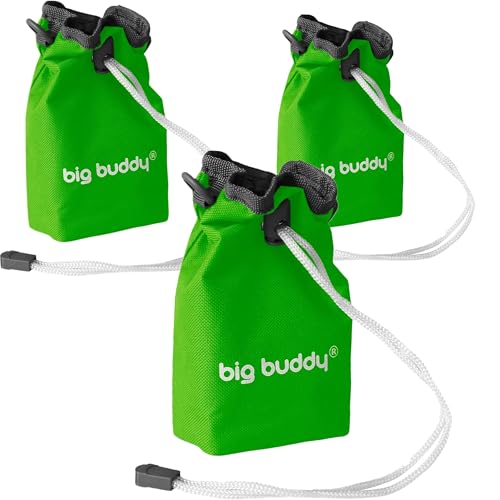 big buddy® Snacktasche Futterbeutel für Hunde | 3er Set | Leckerlietasche für Hundetraining, Hundesport & Spaziergänge – Grün