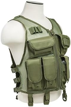 NcSTAR CMTV2951G Vism Lightweight Mesh Tactical Vest Green, M-XL