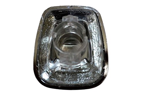 PT Auto Warehouse GM-5543M - License Plate Light Lamp Lens Cover, Chrome finish (Replaces 916438)