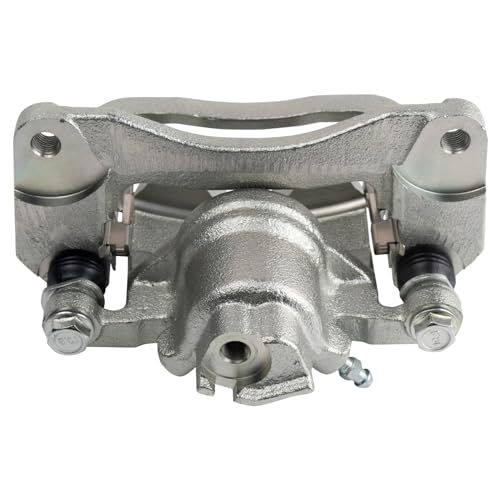 Image of TRQ Front and Rear Brake Caliper Set Zinc Coated Brackets Hardware Compatible with 2002 Subaru Legacy 2000-2002 Subaru Outback
