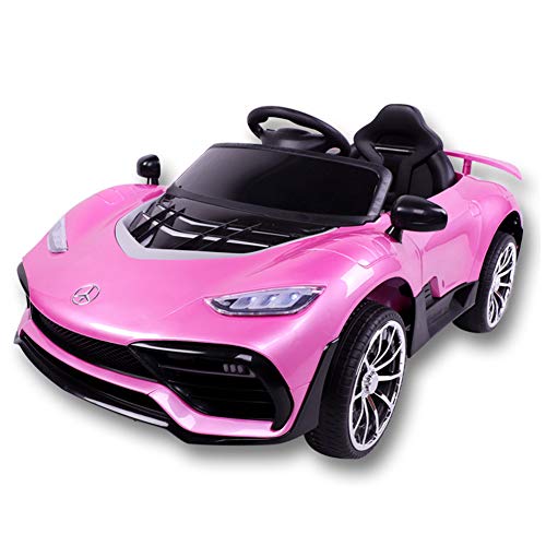 SJZC Coche Deportivo EléCtrico para NiñOs, MúSica Luces Led Control Remoto Puede Sentarse...