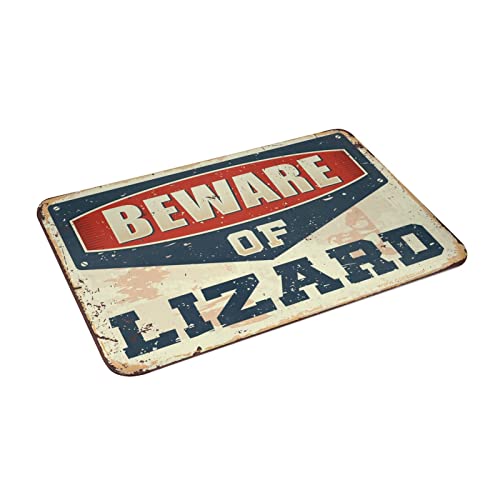 Tapis de camping d'extérieur résistant 65x90 cm Beware of Lizard - 4