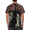 Man's Smiths-Band T-Shirts Casual Summer Tees Crewneck Short Sleeve Shirts with Multi-Side Prints Multicoloured L #2