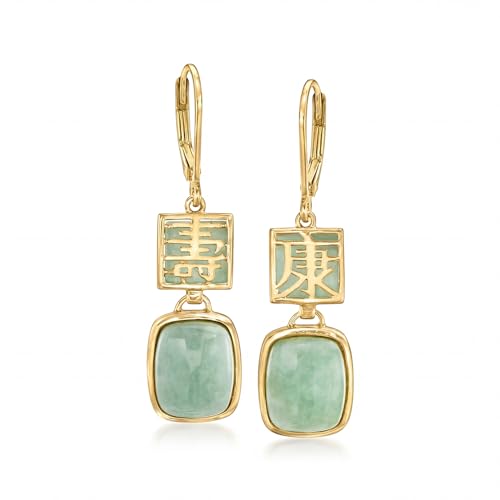 Ross-Simons Jade Longevity Drop Earrings...