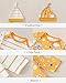 VEGGIEDOT Baby Boy Clothes 12-18 Months Yellow Fall Outfits Romper Cute Pants Set Hat 2-Pack Fashion Stripe Clothing Set for Toddler Boys