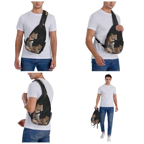 Bolso Cruzado Urbano Negro para Hombre y Mujer miniatura 7