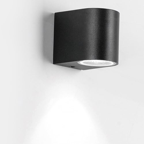 5W Semi-Circle Wall Sconces Outdoor Porch Down Gate Door Light Black Finish Warm White
