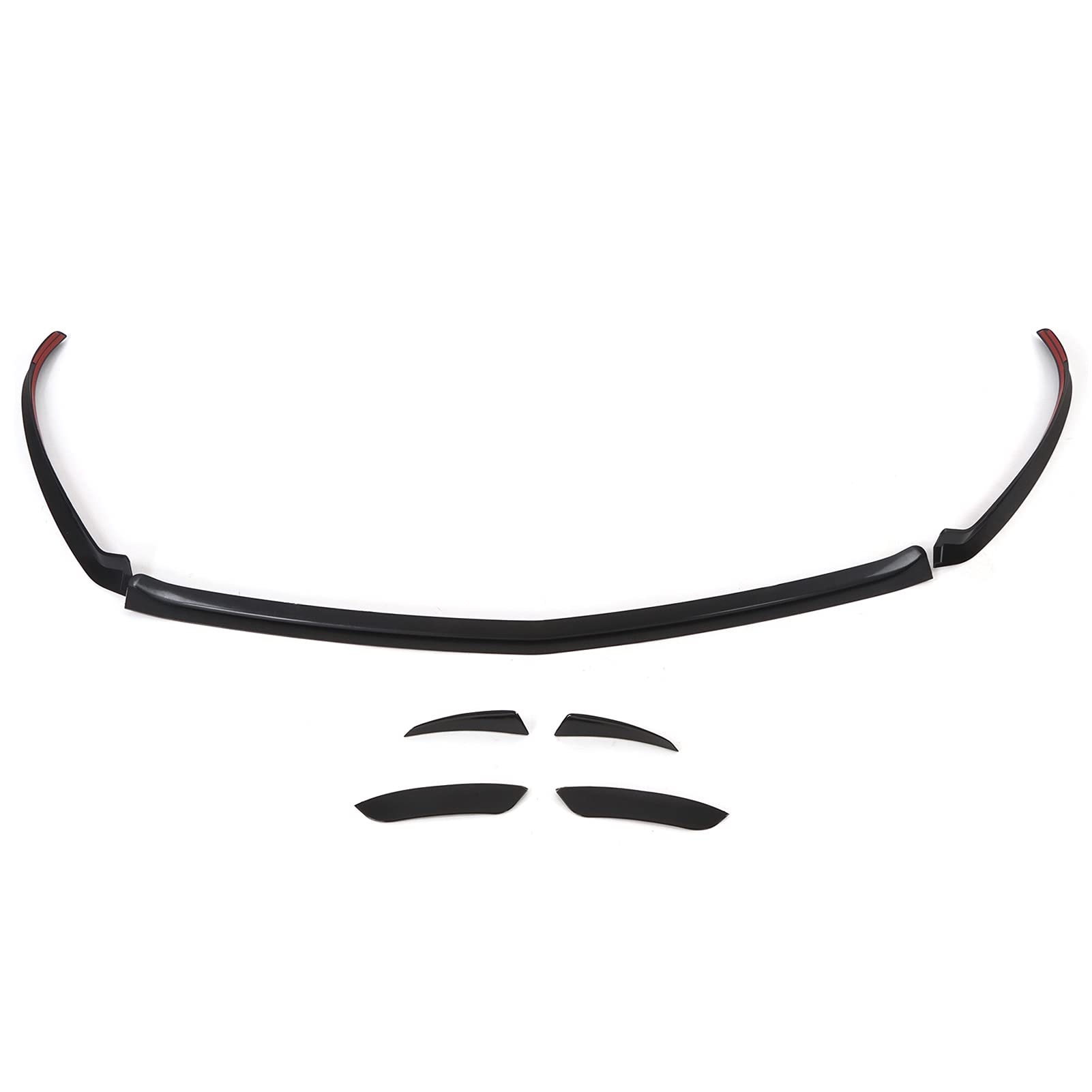 RiToEasysports Spoiler Przedniego Zderzaka ABS Przednia Warga Zderzaka 7 szt. Błyszcząca Czarna Tapicerka Nawiewu Powietrza Łatwa Instalacja dla Mercedesa Klasy A W177 V177 AMG Line 2018+