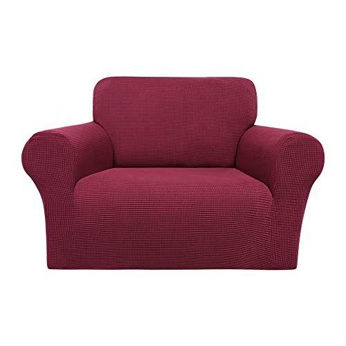 PiccoCasa Stretch Sofa Slipcover, 1-Piece Couch Seat Cover for Sofa Living Room, Spandex Jacquard Checks Sofa Covers