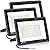 XYCN 3 Pack 100W LED Flood Light, IP66 Waterproof Outside Flood Light, 11500LM Super Bright Outdoor Security Lights, 5000K Daylight White Floodlight for Yard Garden Playground Basketball Court Patio