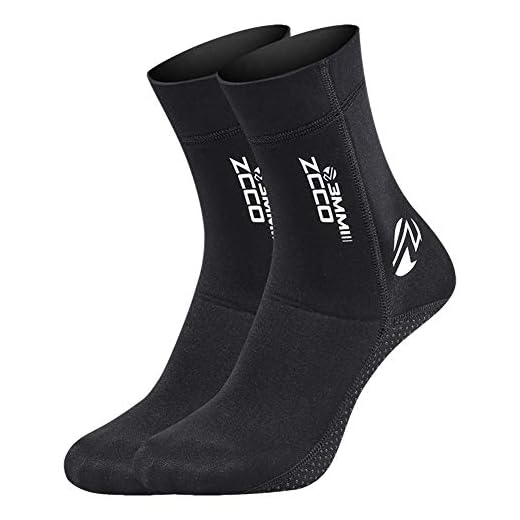 Neoprene Socks Diving Scuba Socks Wetsuit Fin Booties for Men Women Kids, 3MM 5MM Surfing Booties Beach Socks Thermal Flexible Anti Slip for Rafting Snorkeling Swimming Wading Sailing (3mm Black, S)