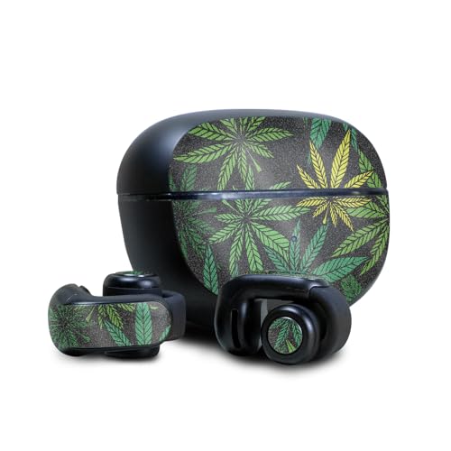Image of Glossy Glitter Skin Compatible with Bose Ultra Open Earbuds - Cannabis Culture - Premium 3M Vinyl Protective Wrap Decal Cover - Easy to Apply | Crafted in The USA by MightySkins